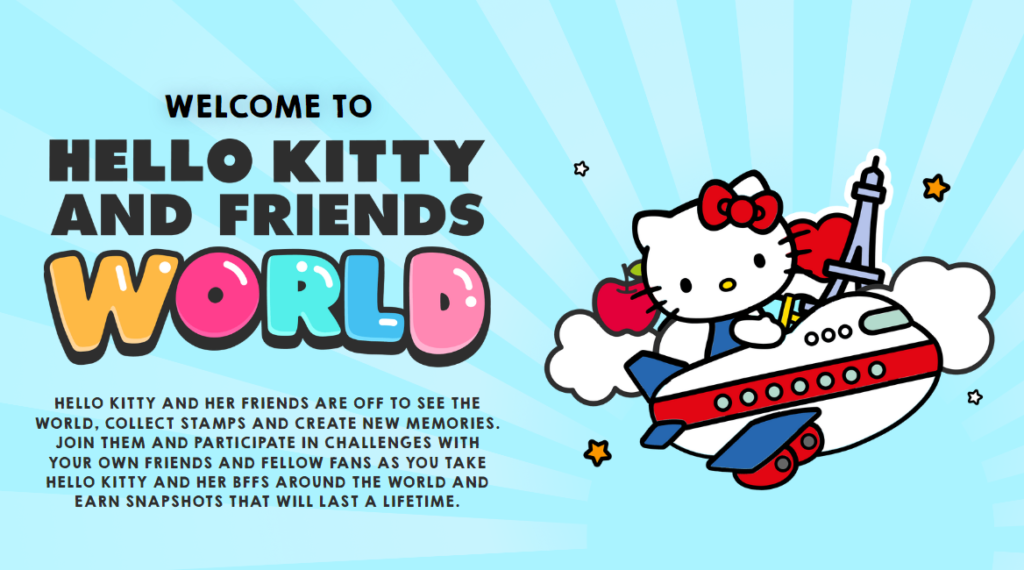 「HELLO KITTY AND FRIENDS WORLD」NFT_公式サイト_トップページ