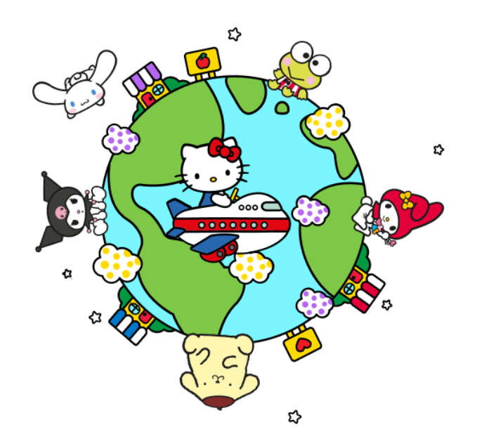 HELLO KITTY AND FRIENDS WORLD公式ページの画像